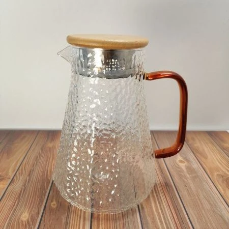 Кувшин 1,5л стекло с бамбук.крышкой BJ-701 (24)