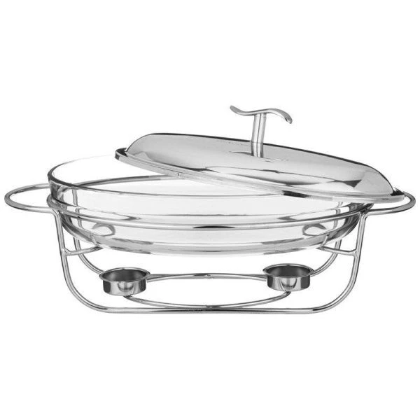 Мармит 2л стекло на мет.подставке, 2 свечи 38,5*21,5*18см (4)