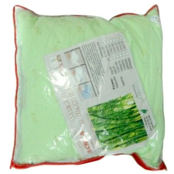 Подушка 70*70см файбер, бамбук, 2х камерный стеганный чехол тик в сумке ВЫВОД (6)