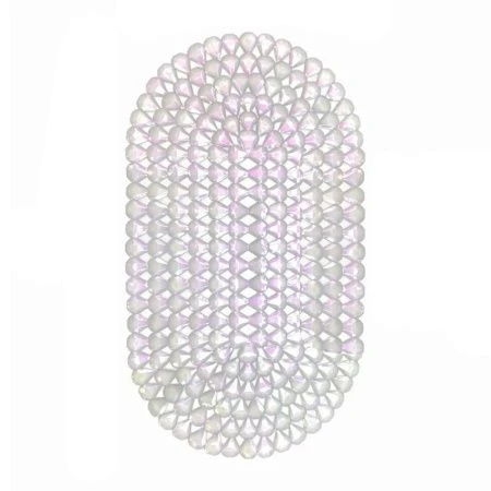 Коврик противоскользящий 38*67 ПВХ КАПЛЯ хамелеон (10)