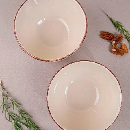 Тарелка глубокая 590мл 18см керамика Аэрография АРКТИКА (6/36)