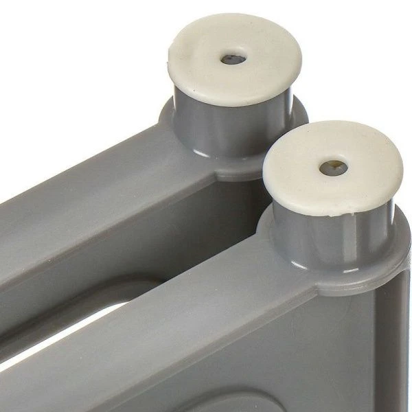 Подставка раздвижная 31*19,5*17см пластик ЛОФТ серая на пластиковых ножках (10)