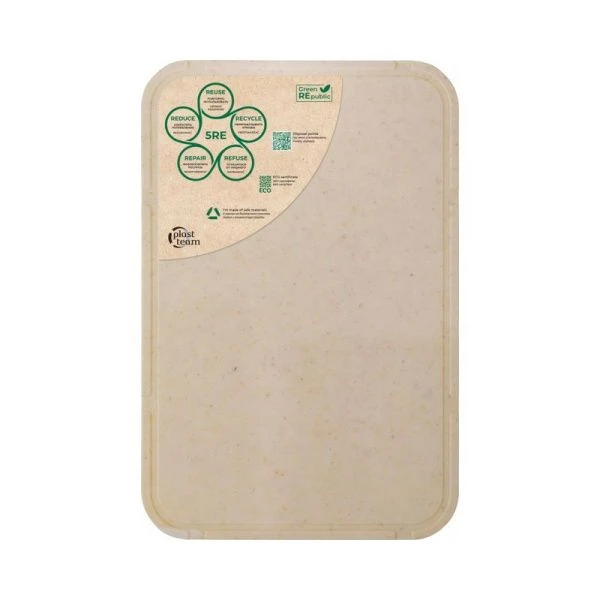 Доска разделочная 30*20*0,5см пластик Green Republic лен (25)