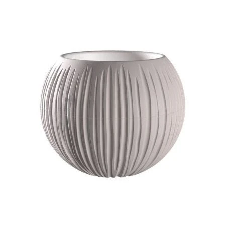 Кашпо 1,7л 18*21см пластик СФЕРА серый жемчуг (8)