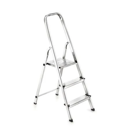 Стремянка 3 ступени 1330*425*116мм алюминий до 150кг УФУК Dogrular (1)