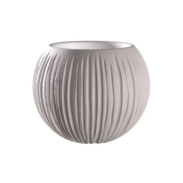 Кашпо 1,7л 18*21см пластик СФЕРА серый жемчуг (8)