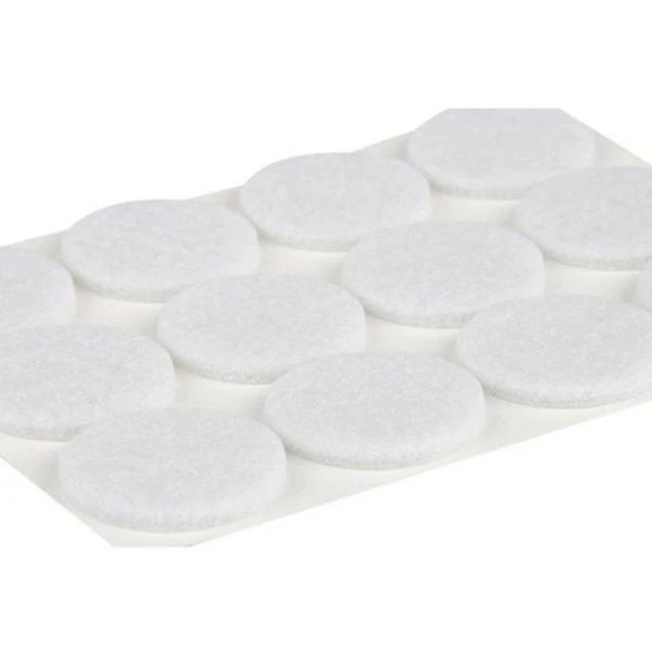 Накладки-протекторы для мебели самоклеящиеся 12шт 28мм  белый