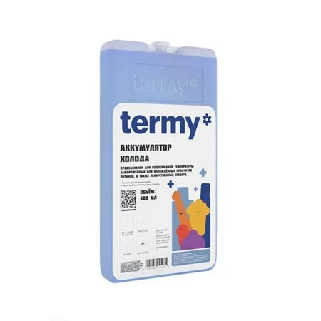 Элемент холода 600мл гелевый Termy Shock (25) Элемент холода 600мл гелевый Termy Shock (25)