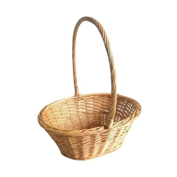 Корзина плетеная 32*24*13,5*38см ива натуральный (24)