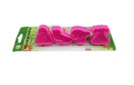 Форма для канапе и печенья 4шт пластик с нажимным устройством JC-3113 (144)