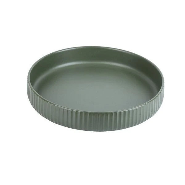 Блюдо 24,5*4,5см фарфор Scandi. Green Olive круглое (12)