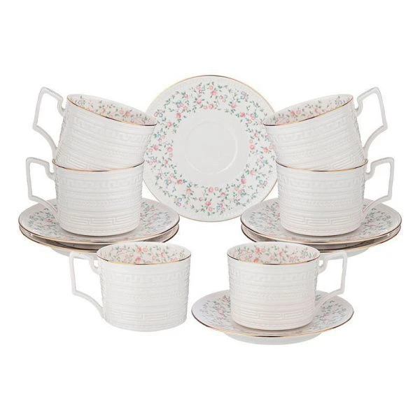 Чайный набор 12пр фарфор ФАБЬЕН на 6 персон 280мл (8)