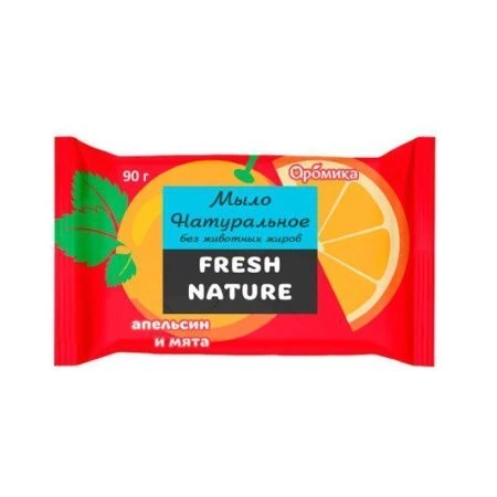 Мыло туалетное Аромика Fresh nature Апельсин и мята 90г (24)