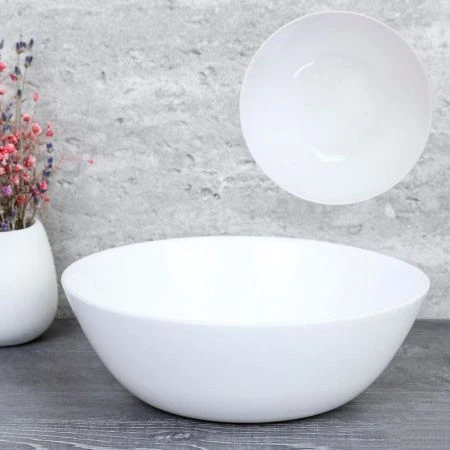 Тарелка глубокая 630мл 15,5см стеклокерамика ДЭЙ белая суповая FLMLTW60 (48