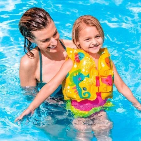 Жилет для плавания детский ПВХ Тропические друзья 41*30см от 3-5 лет Intex (24)