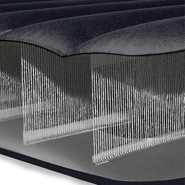 Матрас надувной двухместный флок ПВХ 203*152*25см с подголовником, встр.насосом 220В, до 272кг (3)