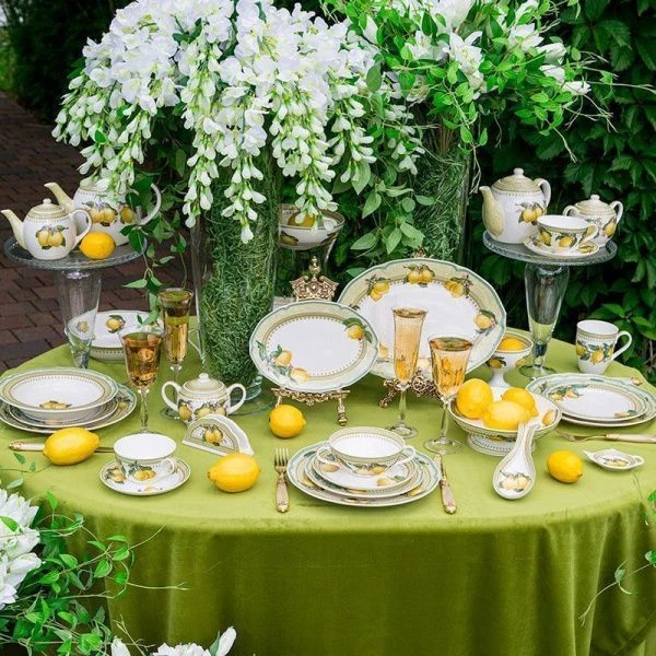 Чайный набор 12пр фарфор ЛИМОНЫ на 6 персон 300мл (18)