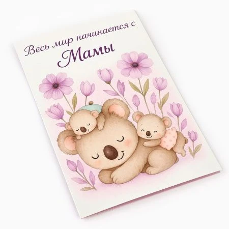 Открытка Любимой мамуле 12*18см  10893991