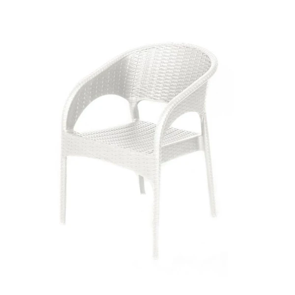 Кресло 58*62*80,5см пластик Rattan Ola dom белый нагрузка до 150кг (1) Кресло 58*62*80,5см пластик Rattan Ola dom белый нагрузка до 150кг (1)
