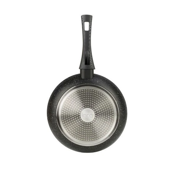 Сковорода 28см алюминий АП 3-х слойное Carbon бакел.ручка капс.индукц.дно LR01-45-28 (6)