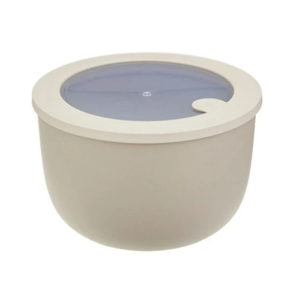 Миска герметичная 2,1л пластик НЕО Латте с клапаном для СВЧ (12)