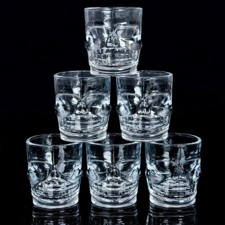 Стопки набор 6шт 50мл стекло ЧЕРЕП DTY-10 (24)