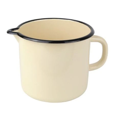 Кружка 1л эмаль без крышки слоновая кость 40104-072 (18)
