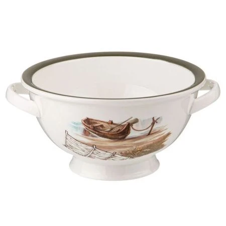 Салатник с ручками 1000мл 21*18*9,5см фарфор Family House (16)