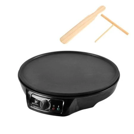 Блинница пластик ВАСИЛИСА СБ1-1000 черная 1000Вт, жарочная поверхность АП 30см (8)