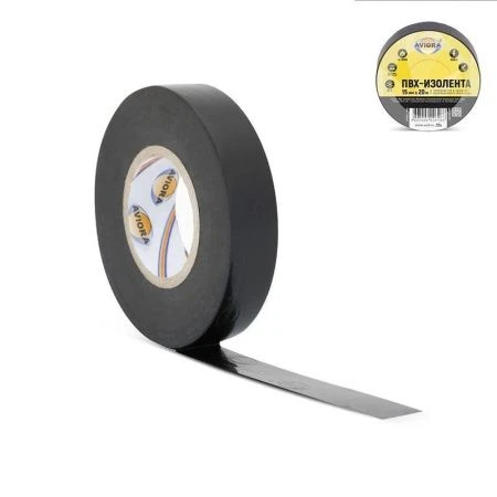 Изолента ПВХ 15мм*20м черная AVIORA (200)