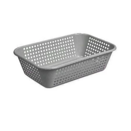 Корзинка универсальная 295*193*77мм пластик ЛОФТ серая (24)