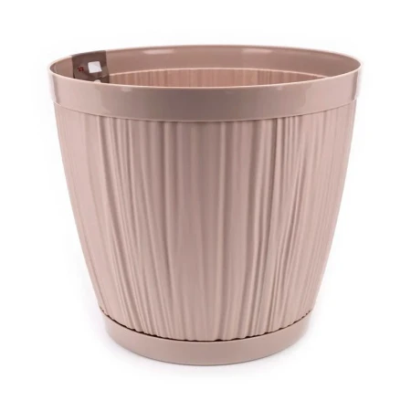 Горшок для цветов 9,6л 270мм пластик BARCELONA молочный шоколад (12)
