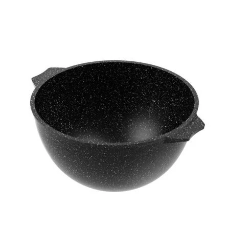 Казан для плова 5л алюминий АП ГРАНИТ BLACK стекл.крышка 26см (4)