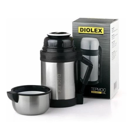 Термос с широким горлом 800мл (9-10ч) нерж.сталь Diolex DXU-800-1 (12)