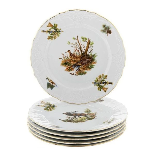 Тарелка мелкая 21см фарфор ОХОТА Бернадотт