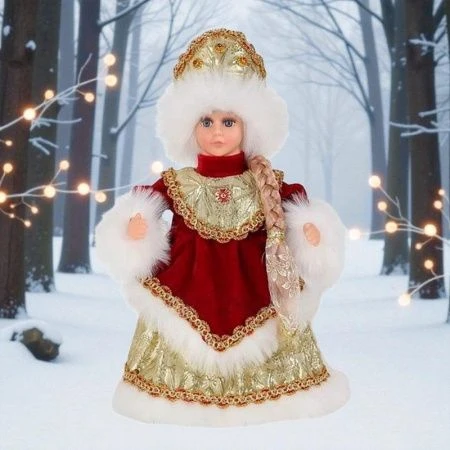 Фигурка новогодняя Снегурочка H35см 1801-12/JC-10348 (36)