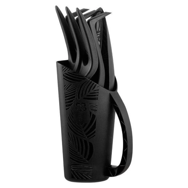 Набор садовых инструментов (грабельки, широкая и узкая лопатки, вилка для пересадки и совок) пластик