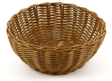 яяяКорзинка плетеная 20,5х8,5см пластм. коричневая KT2025 кт1898 (80)