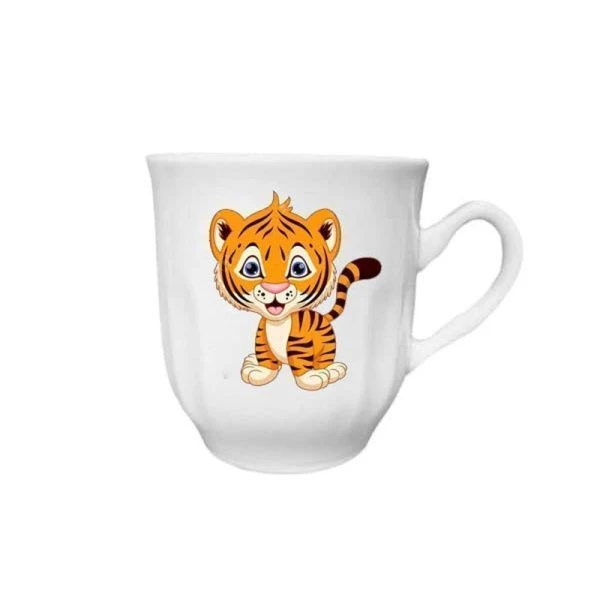 Кружка детская 220мл фарфор ТИГРЕНОК (12/48)