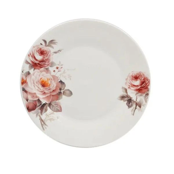 Тарелка мелкая 22,5см фарфор РОМАНТИКА плоская круглая (6/6)