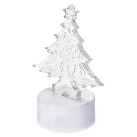 Свеча Елочка чайная светодиодная, 6*8 см, зеленое свечение , с батарейкой VEGAS/60