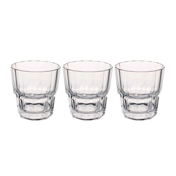 Стаканы набор 3шт 210мл стекло SERENITY (8)