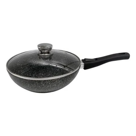 Сковорода 26см h6,9см алюминий АП ГРАНИТ ИНДУКЦИЯ M с крышкой и съемной ручкой R08L (4)