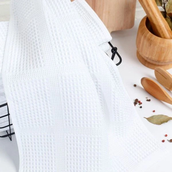 Полотенце вафельное 35*75см 024 белый 300гр