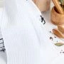 Полотенце вафельное 35*75см 024 белый 300гр