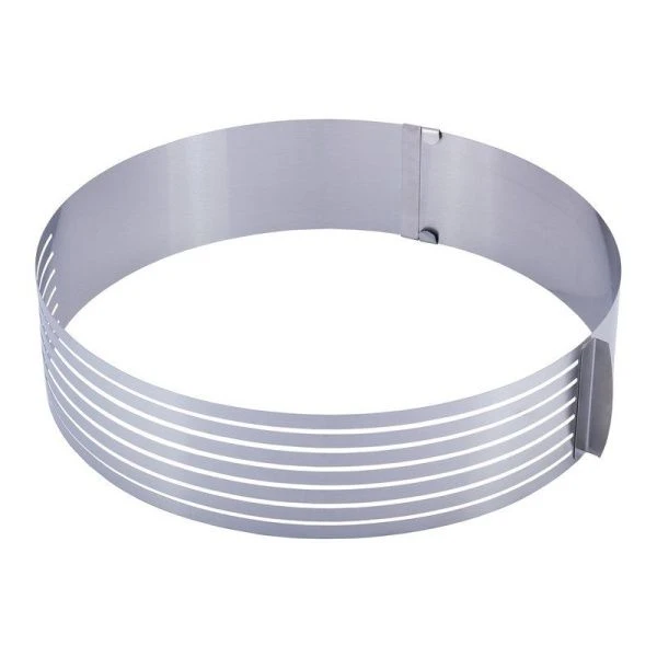 Форма-слайсер регулируемая O24,5-33см нерж.сталь с ножом (7799)