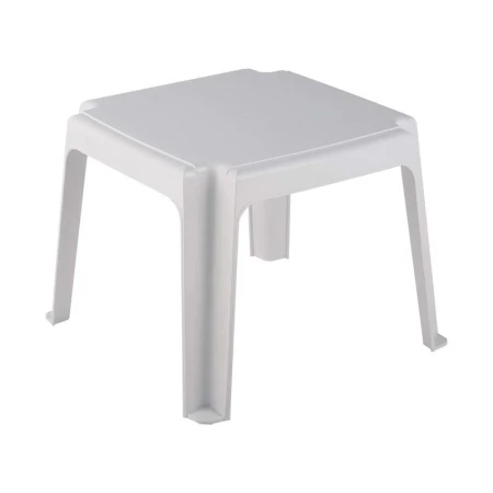 Столик для шезлонга 45*45*38см пластик белый (1)