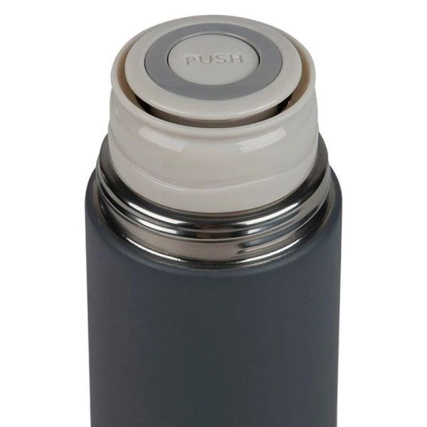 Термос с термокружками 3шт. 500мл нерж.сталь FESTA серые (12)