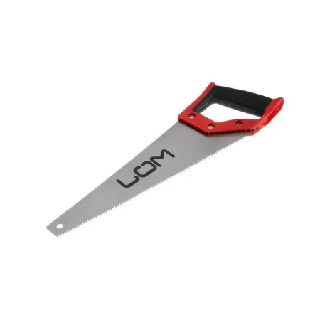 Ножовка по дереву металл 350мм ,7-8 TPI, обрезиненная рукоятка ЛОМ   (1)