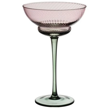 Креманки набор 2шт 220мл стекло Twist & Shine зеленый (8)